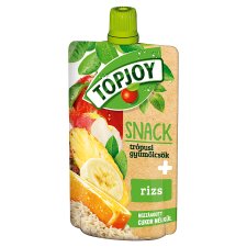 Topjoy Snack rostos trópusi vegyes gyümölcs püré rizzsel 100 g