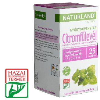 Naturland Herbal citromfűlevél gyógynövénytea 25 filter 25 g