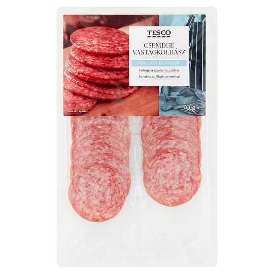 Tesco Sliced Sausage 70 g Tesco Online, Tesco From Home, Tesco Doboz