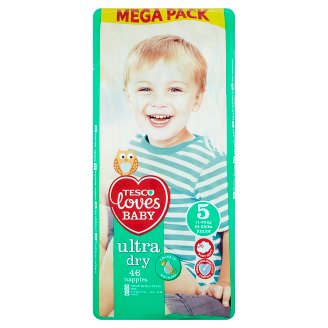 Tesco Loves Baby Ultra Dry 5 Junior nadrágpelenka 11-25 kg 46 db