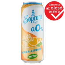 Soproni bodza-citromos alkoholmentes sörital 0,0% 500 ml