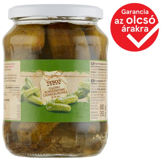 Tesco Pickled Gherkins 6-9 cm 680 g