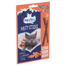 PreVital Meaty Sticks with Salmon for Adult Cats 3 x 5 g