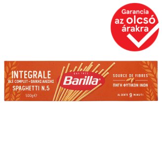 Barilla Integrale Spaghetti teljes kiőrlésű szálas durum száraztészta 500 g