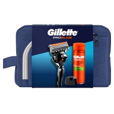 Gillette Travel Set Proglide Razor + Fusion Shave Gel 200ml + razor stand