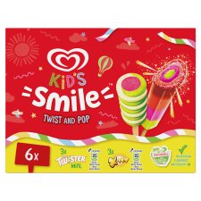 Algida Kids Smile multipack jégkrém Twist and Pop 6 x 50 ml (300 ml)