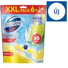 Domestos Power 5 Lime Toilet Refreshing Block 6 x 50 g