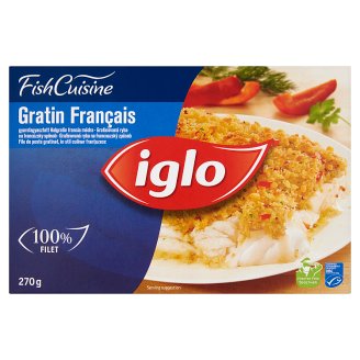 Iglo Fish Cuisine gyorsfagyasztott halgratin francia módra 270 g