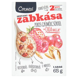Cornexi piros gyümölcsös zabkása chia maggal 65 g
