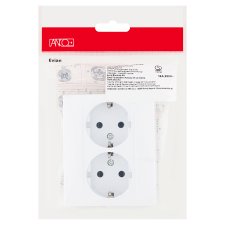 Anco Evian White Double Grounding-Socket