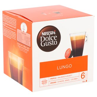 Nescafé Dolce Gusto Lungo őrölt pörkölt kávé 16 db 112 g