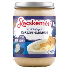 Kecskeméti Jó éjt tejbegríz kekszes-banános bébidesszert 6 hónapos kortól 190 g