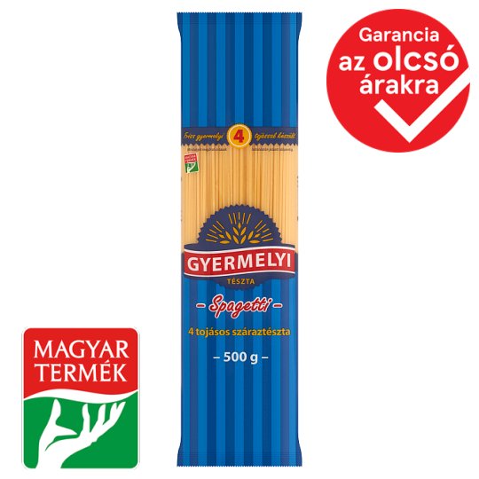 Gyermelyi Spaghetti Dry Pasta with 4 Eggs 500 g