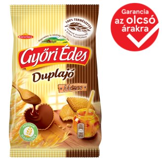 Győri Édes Duplajó kakaós bevonómasszával talpán mártott, omlós keksz 150 g