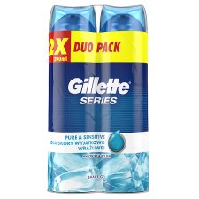 Gillette Series Pure & Sensitive Férfi Borotvazselé, 200 ml x2