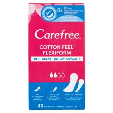 Carefree Cotton Feel Flexiform tisztasági betét friss illattal 30 db