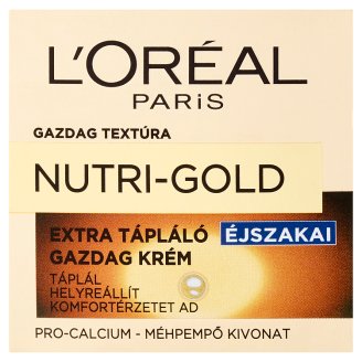 L'Oréal Paris Nutri-Gold extra tápláló éjszakai gazdag krém 50 ml