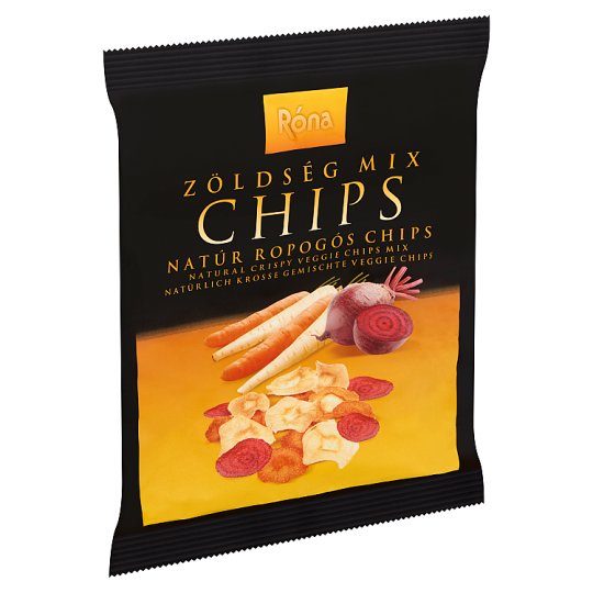 Róna natúr ropogós zöldség mix chips 40 g