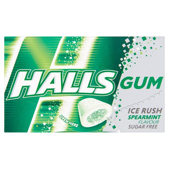 Halls fodormentaízű cukormentes rágógumi édesítőszerekkel 18 g