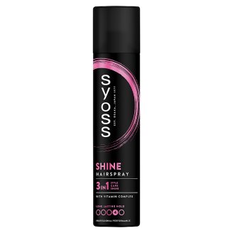 Syoss Shine & Hold extra erős hajlakk 300 ml
