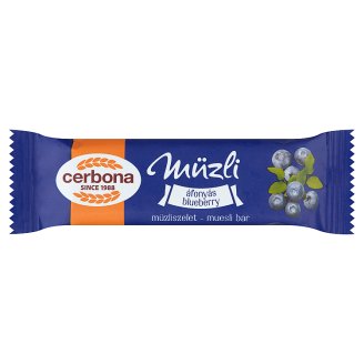 Cerbona áfonyás müzliszelet joghurtos bevonó talppal 20 g