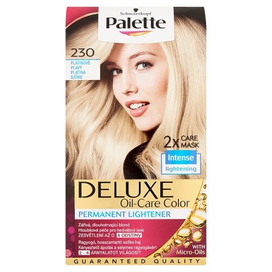 Schwarzkopf Palette Deluxe intenzív krémhajfesték 230 Fehéraranyszőke