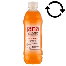 Jana Vitamin Happy narancs ízű szénsavmentes üdítőital cukorral és édesítőszerrel 500 ml