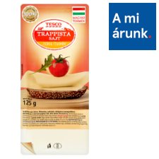 Tesco zsíros, félkemény trappista sajt 125 g