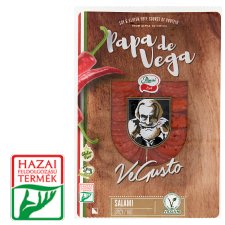 Pápai Papa de Vega Sliced Vegan Spicy Salami 100 g