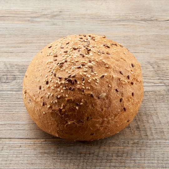 Teljes kiőrlésű magvas buci 250 g