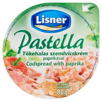 Lisner Pastella tőkehalas szendvicskrém paprikával 80 g