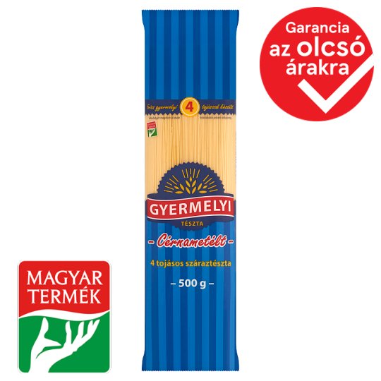 Gyermelyi Vermicelli Dry Pasta with 4 Eggs 500 g
