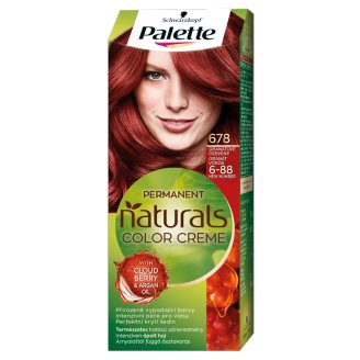 Schwarzkopf Palette Permanent Naturals Color Creme ápoló krémhajfesték 6-88 gránát vörös (678)