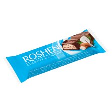 Roshen Milk Chocolate Bar with Almond and Coconut Filling 29 g