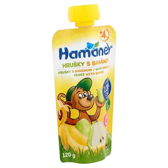 Hamánek bébidesszert körte banánnal 4 hónapos kortól 120 g