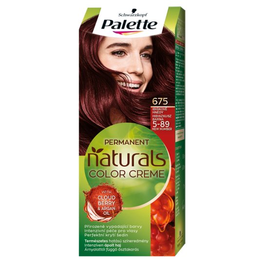 Schwarzkopf Palette Permanent Naturals Color Creme ápoló krémhajfesték 5-89 hibiszkusz barna (675)