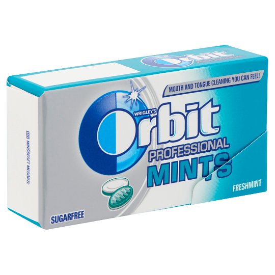 Orbit Professional Mints Freshmint Mint Flavoured Hard Candy 18 g