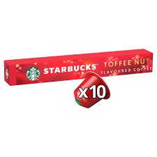 Starbucks by Nespresso Toffee Nut aromázott őrölt pörkölt kávé 10 kapszula 51 g