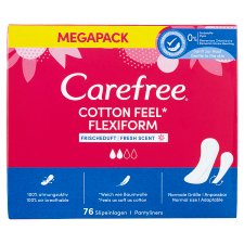 Carefree Cotton Feel Flexiform tisztasági betét friss illattal 76 db