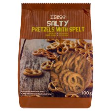 Tesco Salty Pretzels with Spelt 100 g