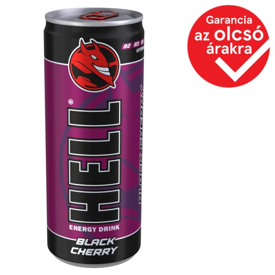 HELL Black Cherry Energy Drink 250 ml Tesco Online, Tesco From Home