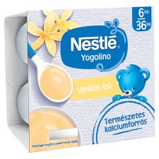 Nestlé Yogolino vaníliás ízű babapuding 6 hónapos kortól 36 hónapos korig 4 x 100 g (400 g)
