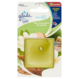 Glade by Brise Discreet Bali Sandalwood and Jasmine Electric & Decor Gel Air Freshener Refill 8 g