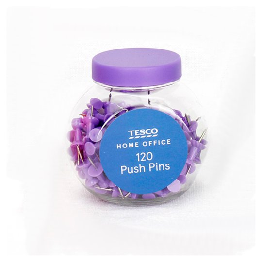 Tesco Home Office Push Pins 120 pcs Tesco Online, Tesco From Home