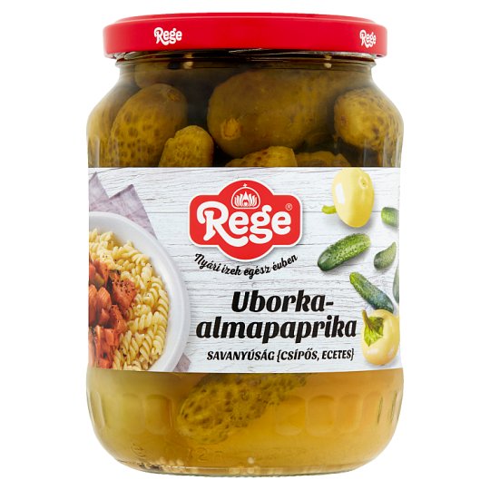 Rege Hot Pickled Cucumber-Apple Pepper 680 g