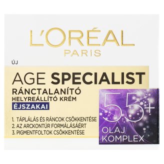 L'Oréal Paris Age Specialist 55+ ránctalanító helyreállító éjszakai krém 50 ml