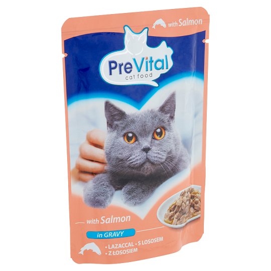 PreVital teljes értékű állateledel felnőtt macskák számára lazaccal 100 g