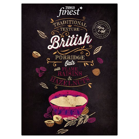 Tesco Finest Oat Flakes with Raisins and Hazelnut 750 g Tesco Online