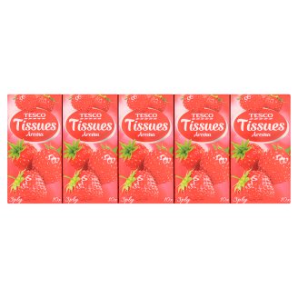 Tesco illatosított papírzsebkendő 3 rétegű 10 x 10 db