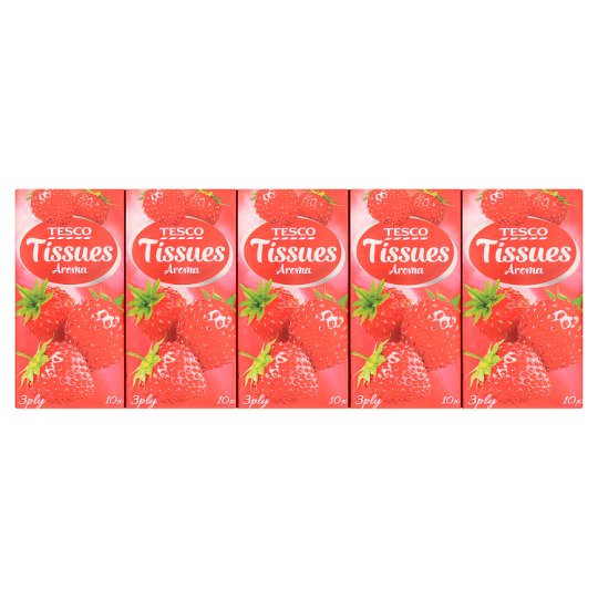 Tesco illatosított papírzsebkendő 3 rétegű 10 x 10 db